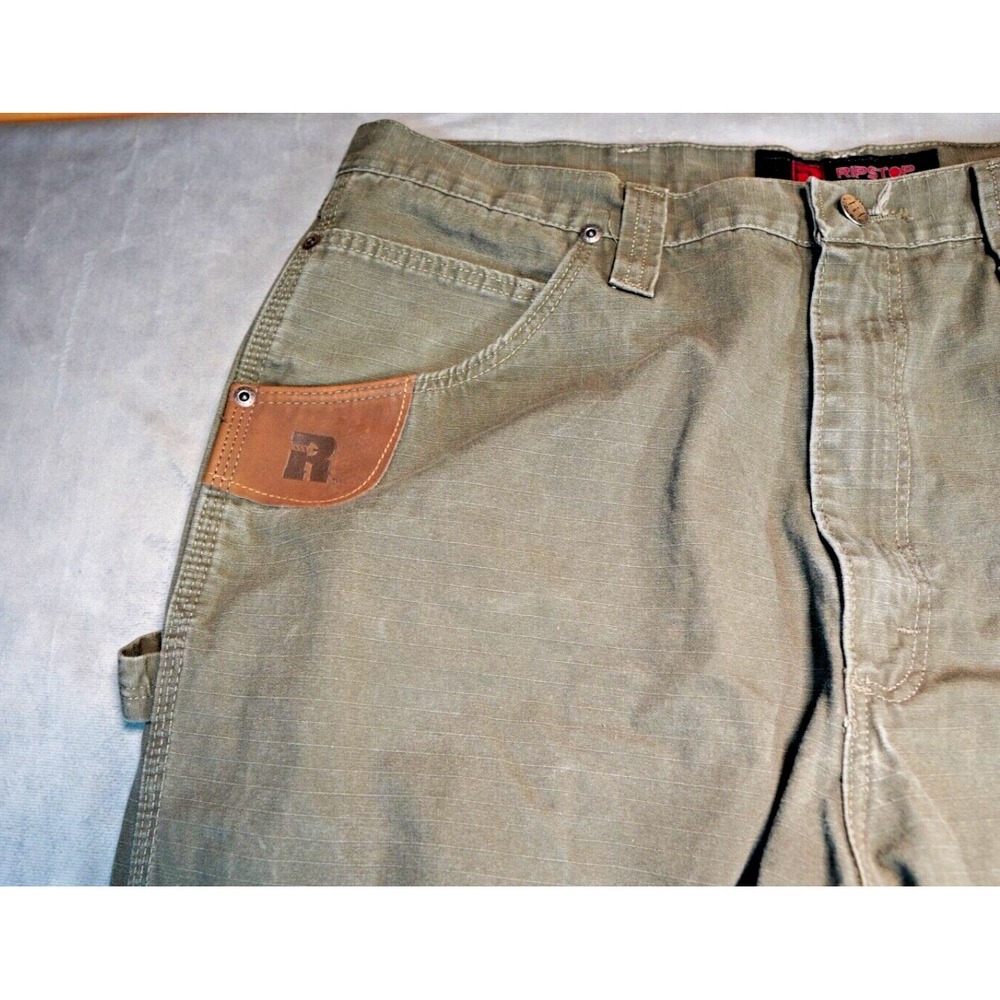 Wrangler Riggs Workwear Pants‎ Measures 36x33 Green Carpenter Rip Stop - Picture 4 of 10